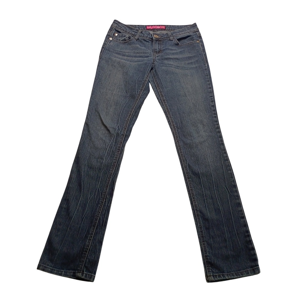 GLO Jeans Women's Goldy Low Rise Skinny Jeans Blue Denim Pants 5-Pocket Design